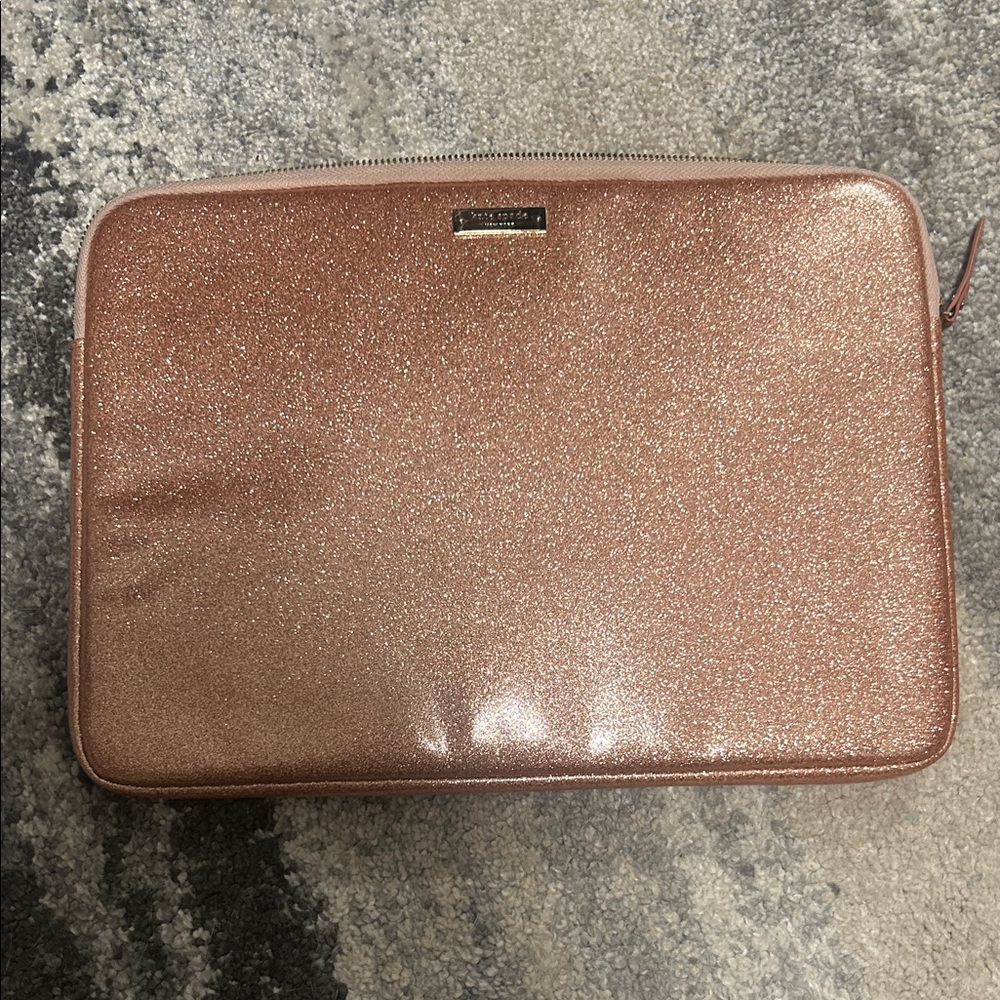 Kate Spade Glittery Rose Gold Tablet Sleeve